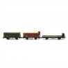 3 wagons marchandises  K.Bay.Sts.B.  ép I -HO 1/87-ROCO 76094