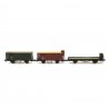 3 wagons marchandises  K.Bay.Sts.B.  ép I -HO 1/87-ROCO 76094