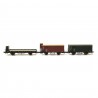 3 wagons marchandises  K.Bay.Sts.B.  ép I -HO 1/87-ROCO 76094