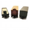 3 wagons marchandises  K.Bay.Sts.B.  ép I -HO 1/87-ROCO 76094