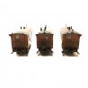 3 voitures voyageurs Rü.k.B Ep I-HOe 1/87-ROCO 34043