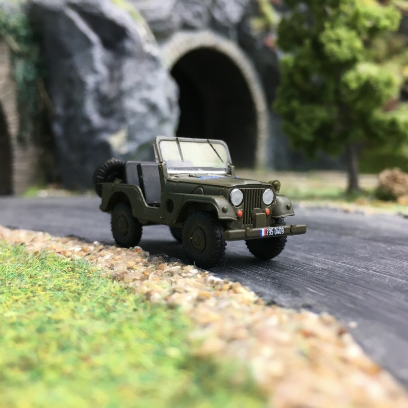 Jeep Universal "Gendarmerie" Kaki-HO 1/87-BREKINA 58908