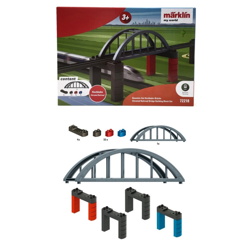 Pont à Arches avec Piliers-HO 1/87-MARKLIN 72218