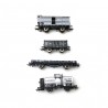 4 wagons NCS, SS, HBDS et HSM-HO 1/87-ROCO 76077