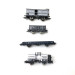 4 wagons NCS, SS, HBDS et HSM-HO 1/87-ROCO 76077