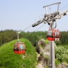 Téléphérique "Hahnenkamm" motorisé à 8 cabines-HO 1/87-BRAWA 6342