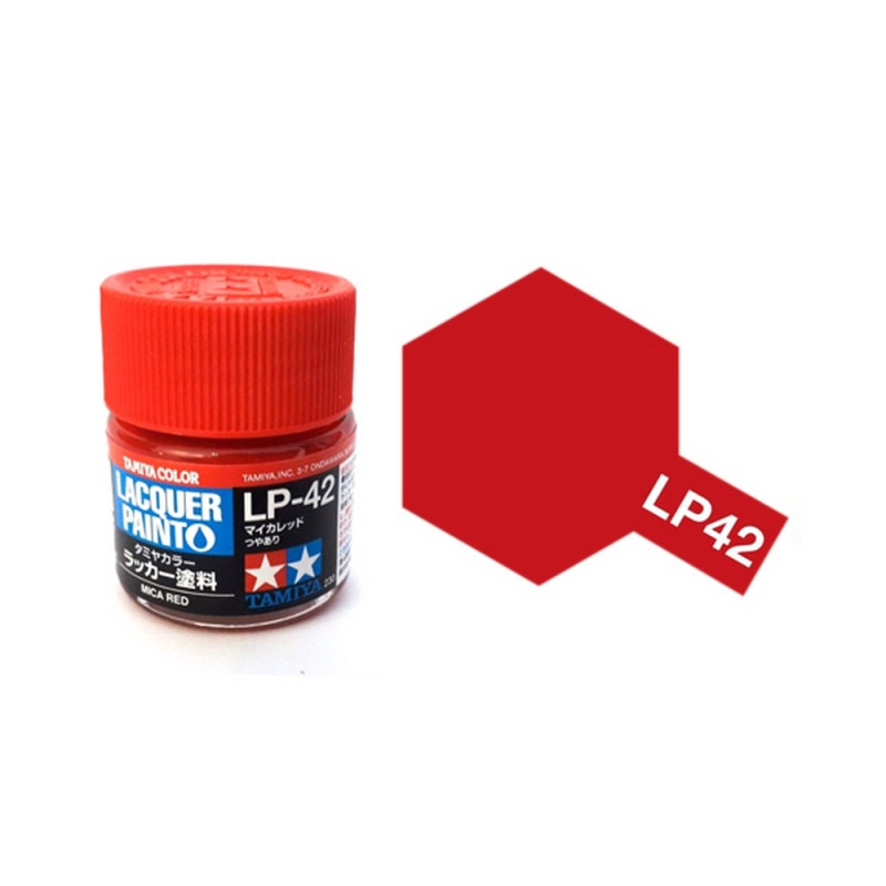 Rouge Mica brillant pot de 10ml-TAMIYA LP42