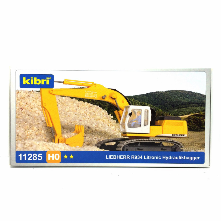 Pelleteuse Liebherr litronic HO KIBRI 11285 modelisme ferroviaire neuf KIBRI