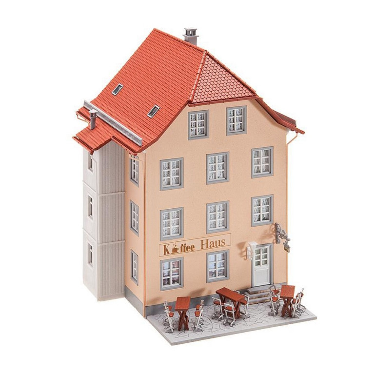 Le Café du village à 3 étages-HO 1/87-FALLER 130493