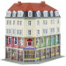 Immeuble d'angle avec grand magasin-HO 1/87-FALLER 130704