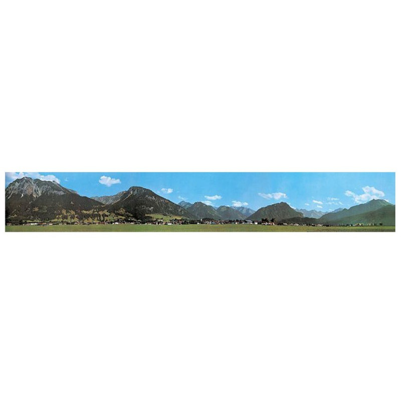 Décor Faller 517 – Fond Paysage Montagne/village – échelles N Et HO – 290x45cm