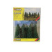 16 Sapins 4- 10 cm de haut-HO 1/87-NOCH 24643