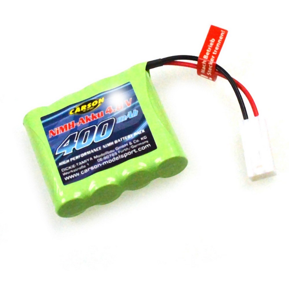 Carson 500608175 NIMH 4,8 V/400 mAh Batterie de Rechange pour véhicules RC 