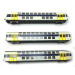 3 voitures VB2N Livrée Nord Pas de Calais SNCF Ep V-HO 1/87-VITRAINS 1124