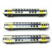 3 voitures VB2N Livrée Nord Pas de Calais SNCF Ep V-HO 1/87-VITRAINS 1124