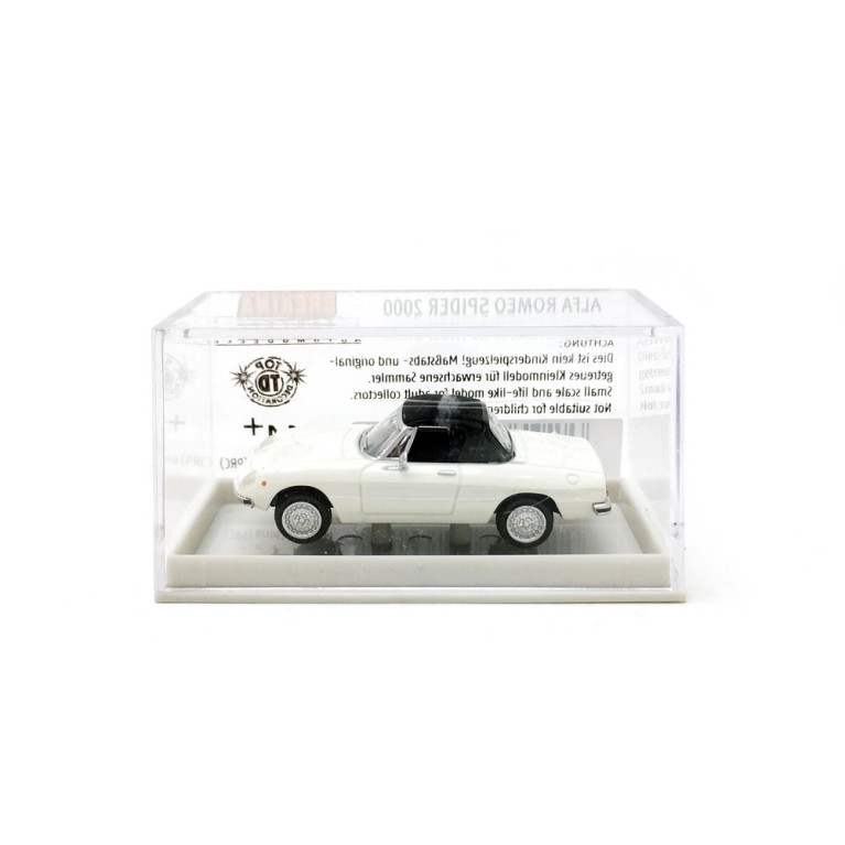 Alfa Romeo Spider Fermé Blanc-HO 1/87-BREKINA 29605
