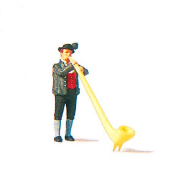 Joueur de Cor des Alpes-HO 1/87-PREISER 29034