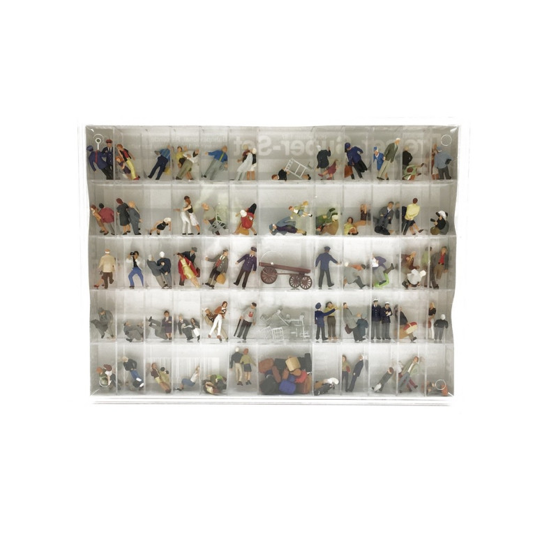 100 personnages divers + accessoires-HO 1/87-PREISER 13000