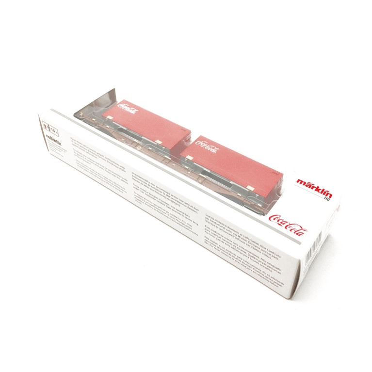 Wagon porte conteneurs Coca-Cola Ep VI AAE CARGO-HO 1/87-MARKLIN 47434