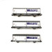 3 wagons à parois coulissantes Hbbillns CFF Cargo Ep VI-N 1/160-MINITRIX 15282