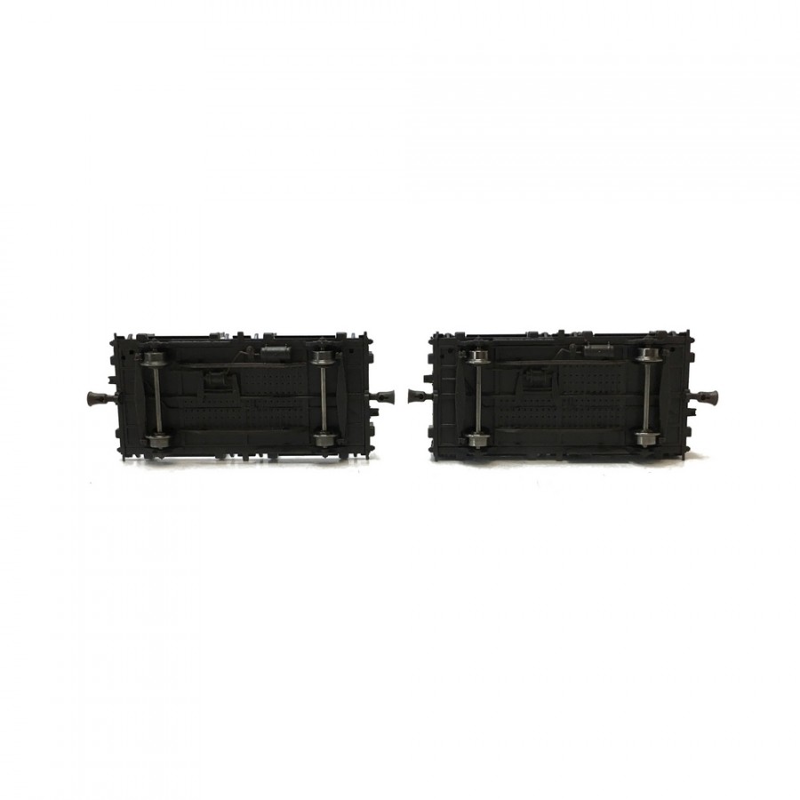 2 Wagonnets de Draisine Plat à ranchers + Tombereau Ep III-HO 1/87-REE WB485