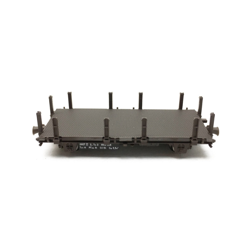 Wagonnet de Draisine Plat à ranchers Ep III-HO 1/87-REE WB563