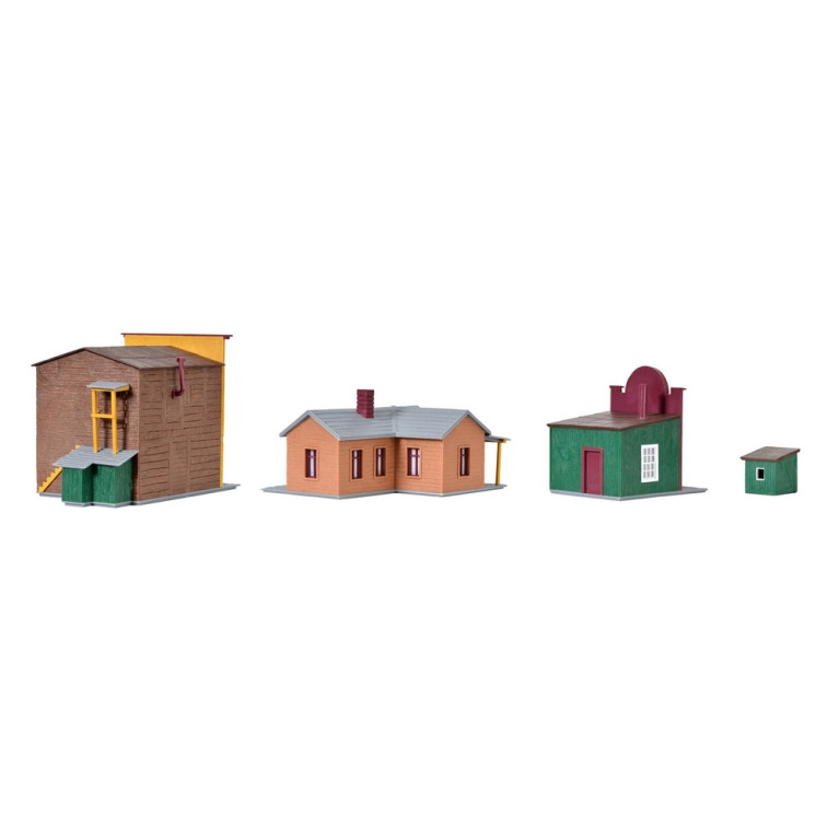 Ensemble de bâtiments Western-HO 1/87-KIBRI 38504