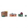 Ensemble de bâtiments Western-HO 1/87-KIBRI 38504
