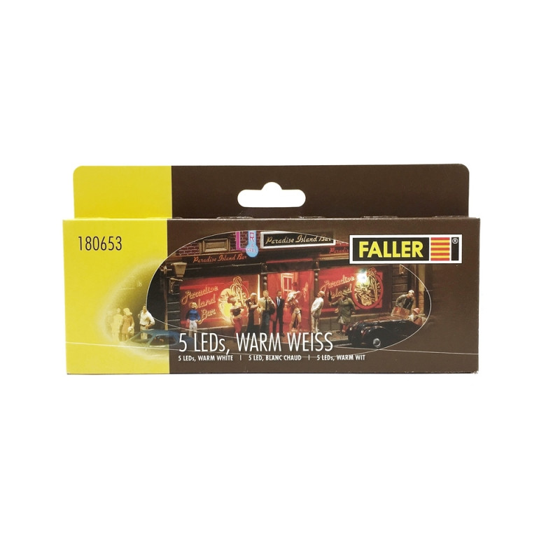 Lot De 5 Projecteurs LED Blanc Chaud Pour Modélisme Ferroviaire – Échelle 1:87, 15 Mm, 3 V, Cuivre