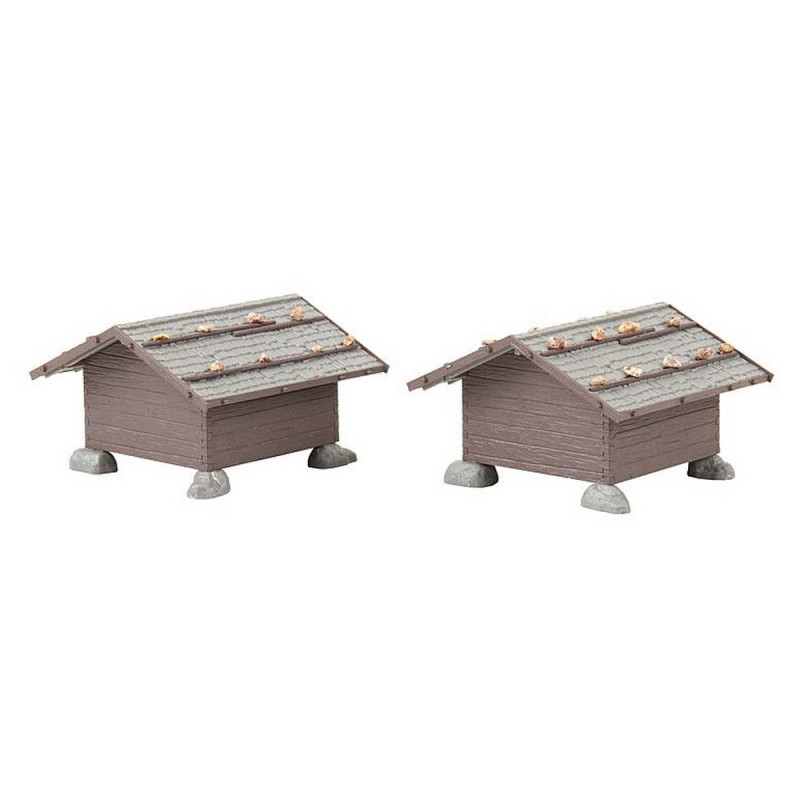 2 granges à foin-HO 1/87-FALLER 130636