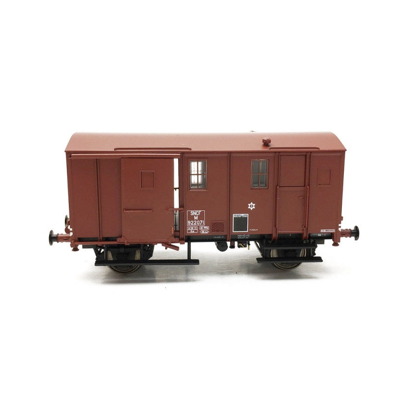 Fourgon Uk sans feu de fin convoi SNCF Ep IIIc-HO 1/87-EPM E510208