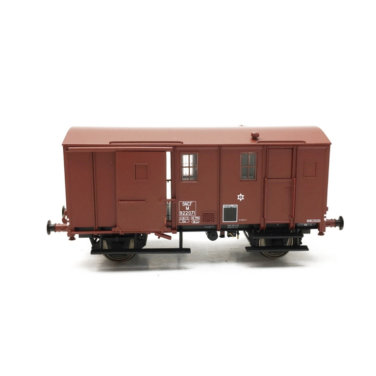 Fourgon Uk sans feu de fin convoi SNCF Ep IIIc-HO 1/87-EPM E510208