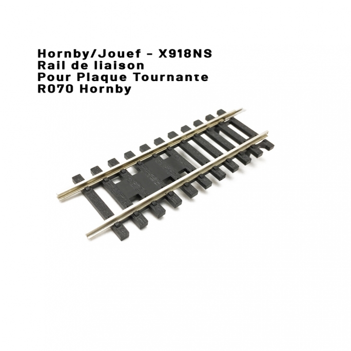 Rail de liaison pour plaque tournante R070-HO 1/87-HORNBY (Jouef)  X918NS