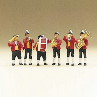 Orchestre Tyrolien (6 personnages)-HO 1/87-PREISER 10206
