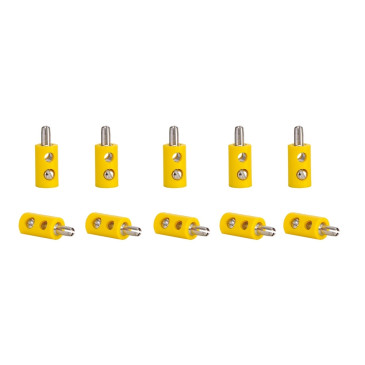 10 connecteurs mâle JAUNE (bornes)-toutes échelles-VIESSMANN 6870