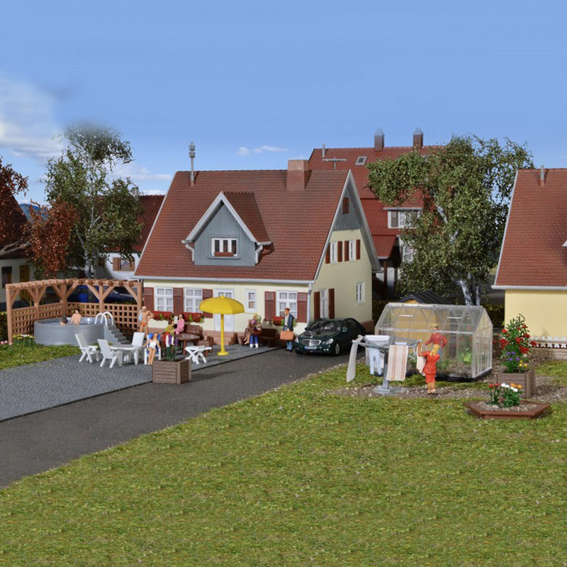 Accessoires maison HO KIBRI 38100 modelisme ferroviaire et diorama neuf KIBRI