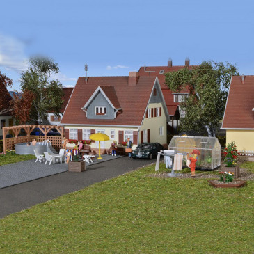Accessoires maison HO KIBRI 38100 modelisme ferroviaire et diorama neuf KIBRI