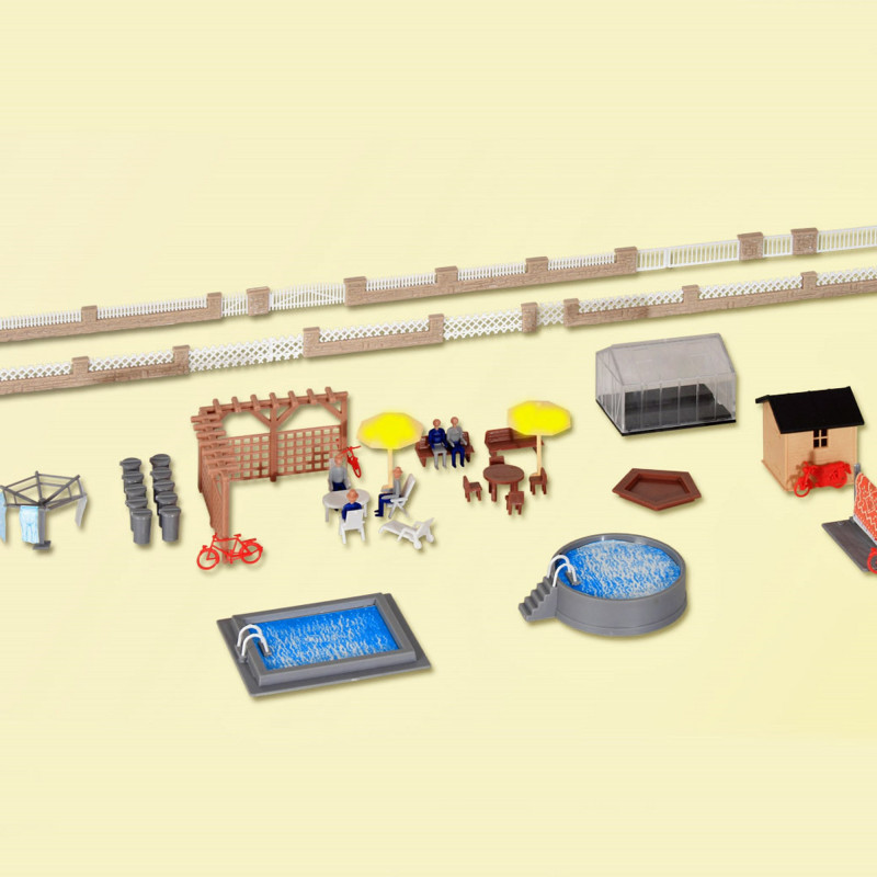 Accessoires maison HO KIBRI 38100 modelisme ferroviaire et diorama neuf KIBRI