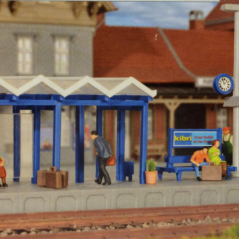 Accessoires de gare HO KIBRI 38108 modelisme ferroviaire et diorama neuf KIBRI