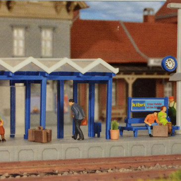 Accessoires de gare HO KIBRI 38108 modelisme ferroviaire et diorama neuf KIBRI