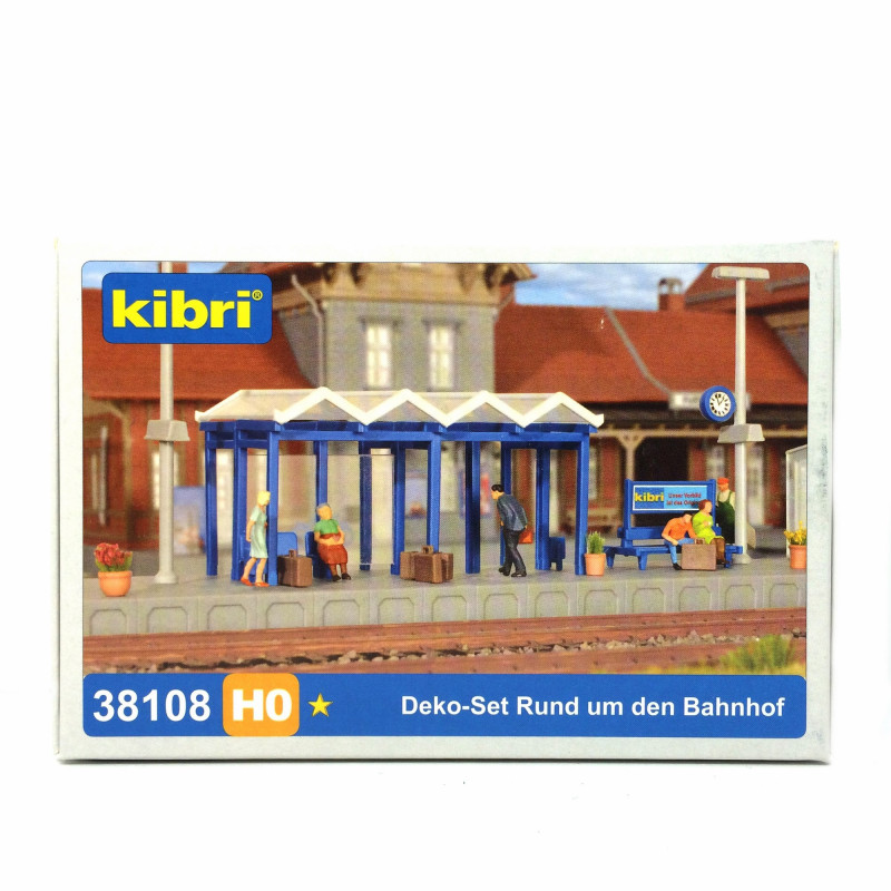 Accessoires de gare HO KIBRI 38108 modelisme ferroviaire et diorama neuf KIBRI