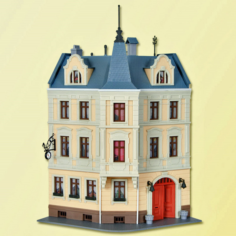 Kibri H0 - Décor de train miniature (1) - Hôtel de ville, patiné, peint