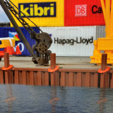 Set port intérieur HO KIBRI 38528 modelisme ferroviaire et diorama neuf KIBRI
