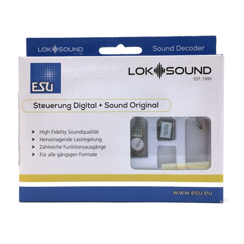 Décodeur vide 6 broches NEM651 loksound V5 sonore-ESU-58816 Décodeur vide 6 broches NEM651 loksound V5 sonore-ESU-58816