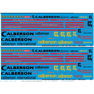 Camions CALBERSON décalcomanies-HO 1/87-TCHOUTCHOU 87112