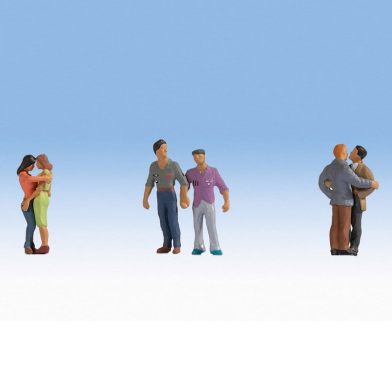 Noch 36571 - Figurine Photographes Pour Modélisme Ferroviaire - Lot De 6 Personnages Réalistes Et Détailés