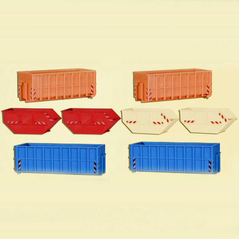 Set bennes à déchêts HO KIBRI 38648 modelisme ferroviaire  diorama neuf KIBRI