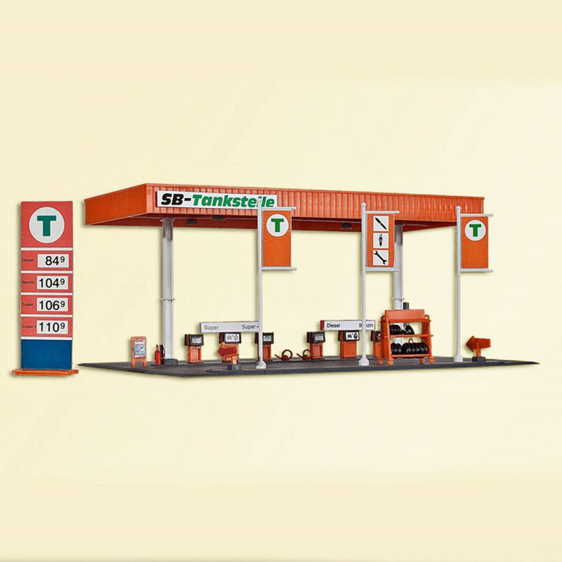 Station service HO KIBRI 38705 modelisme ferroviaire et diorama neuf KIBRI