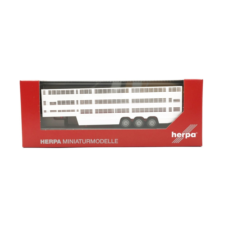 Remorque Semi Bétail-HO 1/87-HERPA 076333-002