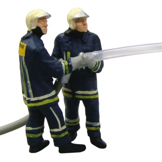 Pompiers avec lance à incendie animée-HO 1/87-VIESSMANN 1542